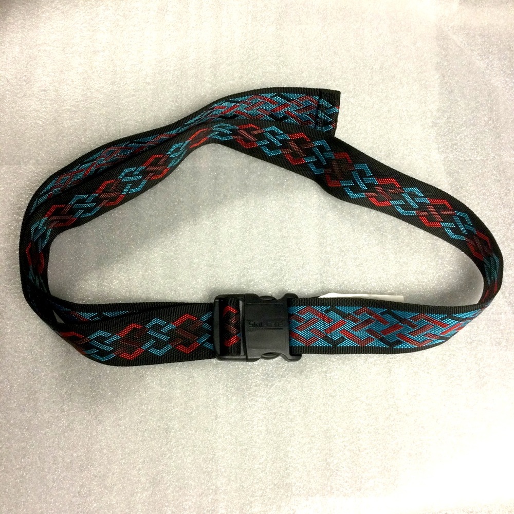 Skil-Care Black Blue Red Geo-Pattern Gait Belt NEW